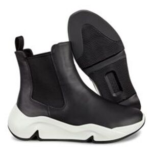 Ecco Black and White Athletic Shoes